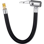 Tuyau d'extension pour pompe � pneus - avec tuyau en caoutchouc et valve standard - convient aux v�los, ...