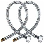 Tuyau flexible inoxydable g1 / 2 ? raccord bsp standard 1 / 2' ? longueur 600 mm ? r�sistant � haute ...