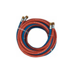 Tuyau de gaz autogène l. 15m id 6 / 9mm epaisseur . 5 / 3. 5mm bleu / rouge Tuyau de gaz autogène l. 15m id 6 / 9mm epaisseur . 5 / 3. 5mm bleu / rouge