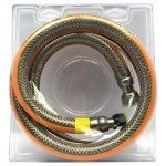 Flexible inox gaz butane 1. 50 m à vie pour barbecue, cuisiniere, plancha, plaque de cuisson 21252150 ... Flexible inox gaz butane 1. 50 m à vie pour barbecue, cuisiniere, plancha, plaque de cuisson 21252150 ...