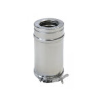 Ten - tuyau isol double paroi inox 80 - 130 1m + bride