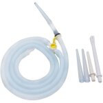 Tuyau de lavement en silicone r�utilisable - 1, 5 m avec 5 embouts pour nettoyage du c�lon au caf� ou ...