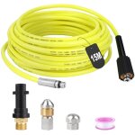 Tuyau nettoyeur haute pression 15m 180bar furet deboucheur canalisation flexible tuyau deboucheur canalisation ...