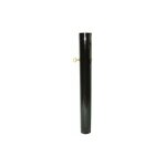Tuyau pour po�le noir vitrifi� 100 mm. avec cl� de 1 m.