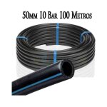 Suinga - tuyau poly�thyl�ne alimentaire 50mm 10 bar 100m, basse densit� bande bleu
