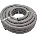 Tuyau pvc semi rigide longueur 15m diam�tre 32mm ext�rieur coloris gris souple diam int�rieur 26mm zenlys ...