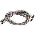 Tuyau de raccordement flexible robinet en acier inoxydable pour eau chaude et froide mitigeur robinet ...