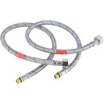 Tuyaux de raccordement flexibles robinets g3 / 8 x m10 x 50 cm rallonge de tuyau eau chaude et froide ...