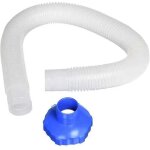 Tuyau de skimmer de piscine, adaptateur de tuyau de filtre pour skimmer de surface tuyau et adaptateur ...
