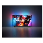Tv led philips miniled 65mled910 164cm 4k uhd qled ambilight vrr 144hz smart os titan 2025