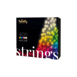 Strings ? guirlande lumineuse  led contrle par application avec 400 led rvb + w - 32 mtres. fil noir. ...