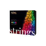 Strings ? guirlande lumineuse  led contrle par application avec 600 led rvb. 48 mtres. fil noir. ...