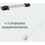 U. v inox 110w st�rilisateur - clarificateur pour bassin de plus de 50 m� + 2 ampoules de rechange