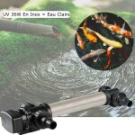 Le poisson qui jardine - u. v inox stérilisateur - clarificateur ( ultra violet ) 36w pour bassin de ... Le poisson qui jardine - u. v inox stérilisateur - clarificateur ( ultra violet ) 36w pour bassin de ...