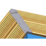 Ubbink - kit finition margelles en angle pour piscine bois rectangulaire Ubbink - kit finition margelles en angle pour piscine bois rectangulaire