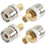 Uhf femelle � adaptateur m�le sma connecteur coaxial rf so239 (pl259) adaptateur portatif � antenne pl ...