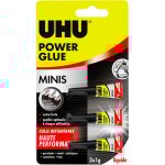 Uhu - power glue minis liquide - colle instantan�e ultra rapide et forte, sans solvants, transparente, ...