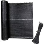 Brise vue renforc� pour balcon 1, 8 x 10 m pare - vent fait de hdpe 150 g / m� protection tissu d'ombrage ...