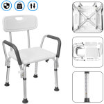 Uisebrt tabouret de douche r�glable en hauteur ? chaise de douche pour personnes �g�es et enceintes
