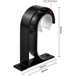 2 pcs support de tringle  rideau supports de fixation au plafond support tringle penderie en alliage ...