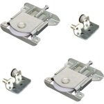 Lot de 2 pièces de porte coulissantes pour armoire wheels runners guides roulements à bille coulissant ... Lot de 2 pièces de porte coulissantes pour armoire wheels runners guides roulements à bille coulissant ...