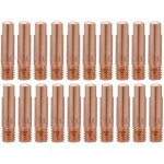 Ulisem 20 pices pointe de contact en cuivre, buse de tube de contact pour torche de soudage mig / mag ...
