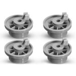 Lot de 4 roulettes de lave - vaisselle pour panier infrieur, roulettes panier lave - vaisselle, roues ...