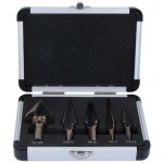 Ulisem - 5pcs hss forets tag mche conique trpan  redan kit outil lectrique avec bote range