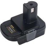 Ulisem - adaptateur de batterie dm18rl pour ryobi 18v outils lectriques  batterie au lithium, converti ...