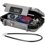 Coffre - fort portable, coffre fort scuris mini coffre fort de voyage tanche antivol avec cble mtallique, ...
