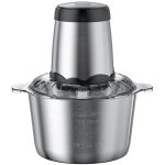 Ulisem hachoir lectrique avec bol en acier inoxydable de 3 l, hachoir  viande de 300 w, hachez rapidement ...