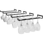 Ulisem porte - verres  vin suspendu avec 5 rails pour 13  18 verres, 30 cm, 5 cm et 2 cm.