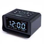 Ulisem radio - rveil numrique avec double chargeur usb pour chambre  coucher, volume d'alarme et luminosit ...