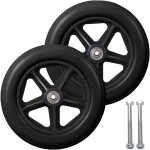 Ymyny - ulisem roulette avant de 8 pouces, 2 roues de rechange pour fauteuil roulant, pneu solide antidrapant ...