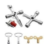 Ulisem4 voies cl multifonction 6 pices, cl triangle cl de interrupteur de robinet cl en croix universelle ...