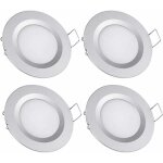 Ulisem4 x spot led encastrable 12v trou 58 - 65mm 3w 3200k plafonnier encastr pour camping - car bateau ...