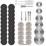 43 mini - lames diamantes pour scie circulaire dremel, disques de coupe pour rsine hss, pour couper ...
