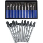 Ulisemjeu de fraises en carbure fichiers rotatifs acier au tungstne 10pcs diamtre tte coupe pour fraise ...