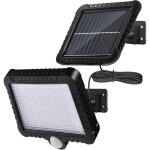 Ulisemlampe solaire d'extrieur avec dtecteur de mouvement, tanche ip65, projecteur led avec cble ...
