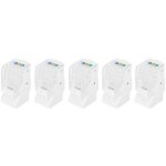 Ulisemlot de 5 connecteurs cat3 rj11, connecteurs téléphoniques modulaires, connecteur 6p4c awg26 convient ... Ulisemlot de 5 connecteurs cat3 rj11, connecteurs téléphoniques modulaires, connecteur 6p4c awg26 convient ...
