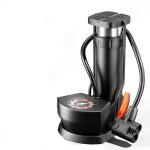 Ulisemmini pompe  vlo, pompe  vlo  pied portable, avec manomtre 11bar / 160psi, pour valves av ...