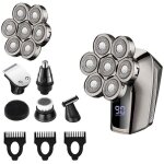 Ulisemrasoir électrique pour hommes, rasoir électrique sans fil rechargeable 6 en 1, kit de toilettage ... Ulisemrasoir électrique pour hommes, rasoir électrique sans fil rechargeable 6 en 1, kit de toilettage ...