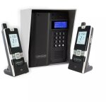 Interphone sans - fil ouverture gche / portail via combin - ultracom3 + visire argente + 2 combins ...