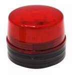 Lampe flash rouge filaire stroboscopique - 12v / 3m de c�ble / leds
