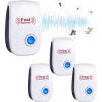 Ultrason anti moustique, 4 pack r�pulsifs � ultrasons, int�rieur r�pulsif �lectronique & r�pulsif moustique ...