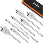 Umi m�che � bois plate 8 pi�ces, m�ches plates �6, 10, 13, 16, 19, 22, 25 et 32 mm pour le travail du ...