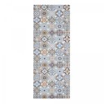 Unamourdetapis - tapis de cuisine pkit 70x200 bleu et gris pkit en pvc