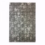 Unamourdetapis - tapis salon et chambre 120x170 gris et cr�me rectangle tiss� motif scandinave vintave ...