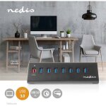 Unbekannt - hub usb usb micro b femelle usb a femelle 8 ports qc30 usb 32 gen 1 adaptateur dalimentation ...