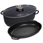 Unbekannt - kelomat cocotte magnum 3 pcs. avec couvercle en verre transparent et couvercle de cocotte ...